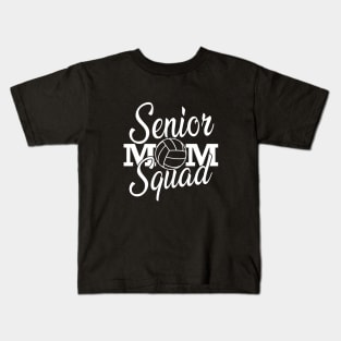 Volleyball Senior Mom Squad Kids T-Shirt